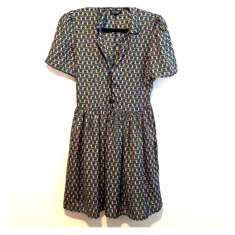 Topshop tile print dress as seen on Doctor Who